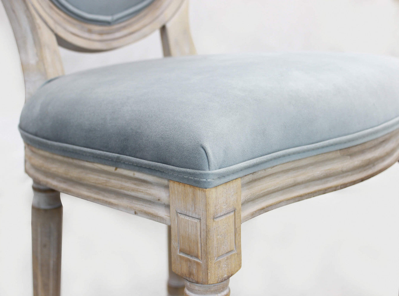 Constance chair in grey velvet