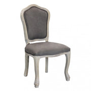 Charlene chair in taupe velvet