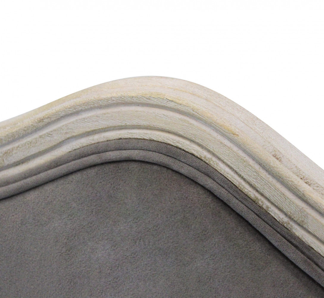 Charlene chair in taupe velvet