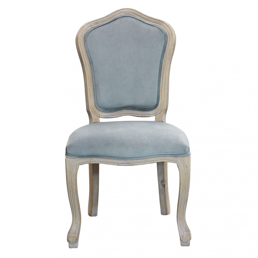 Sedia charlene in velluto grigio