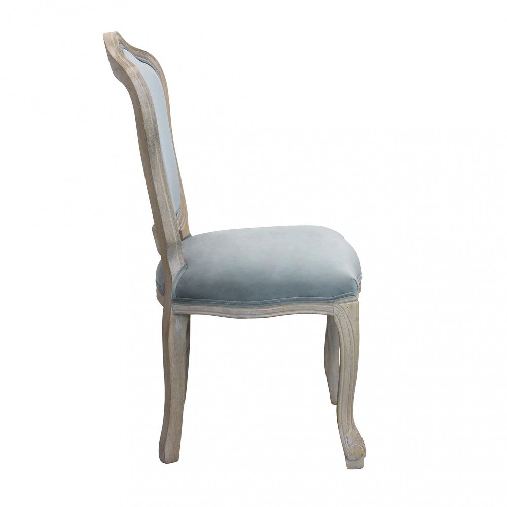 Sedia charlene in velluto grigio