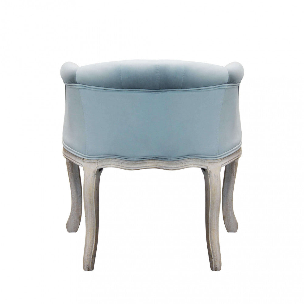 Poltrona coreen in velluto grigio