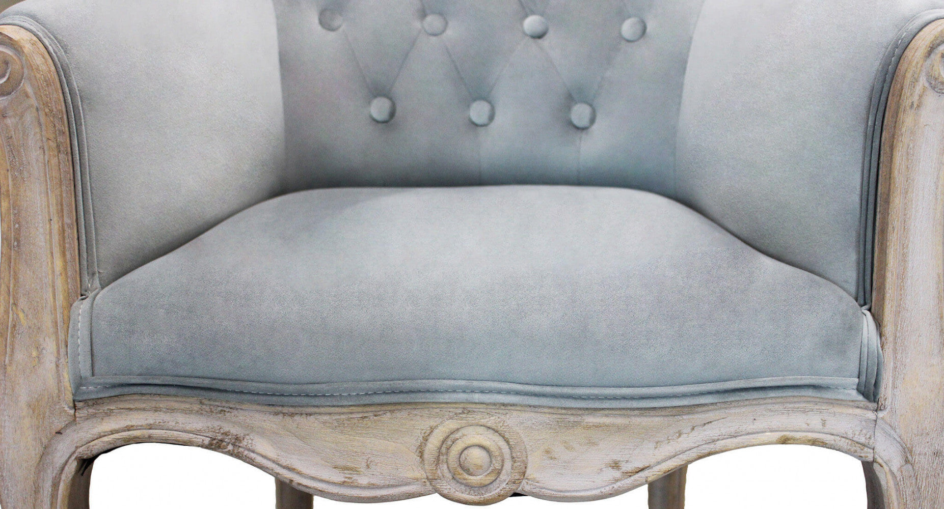 Poltrona coreen in velluto grigio