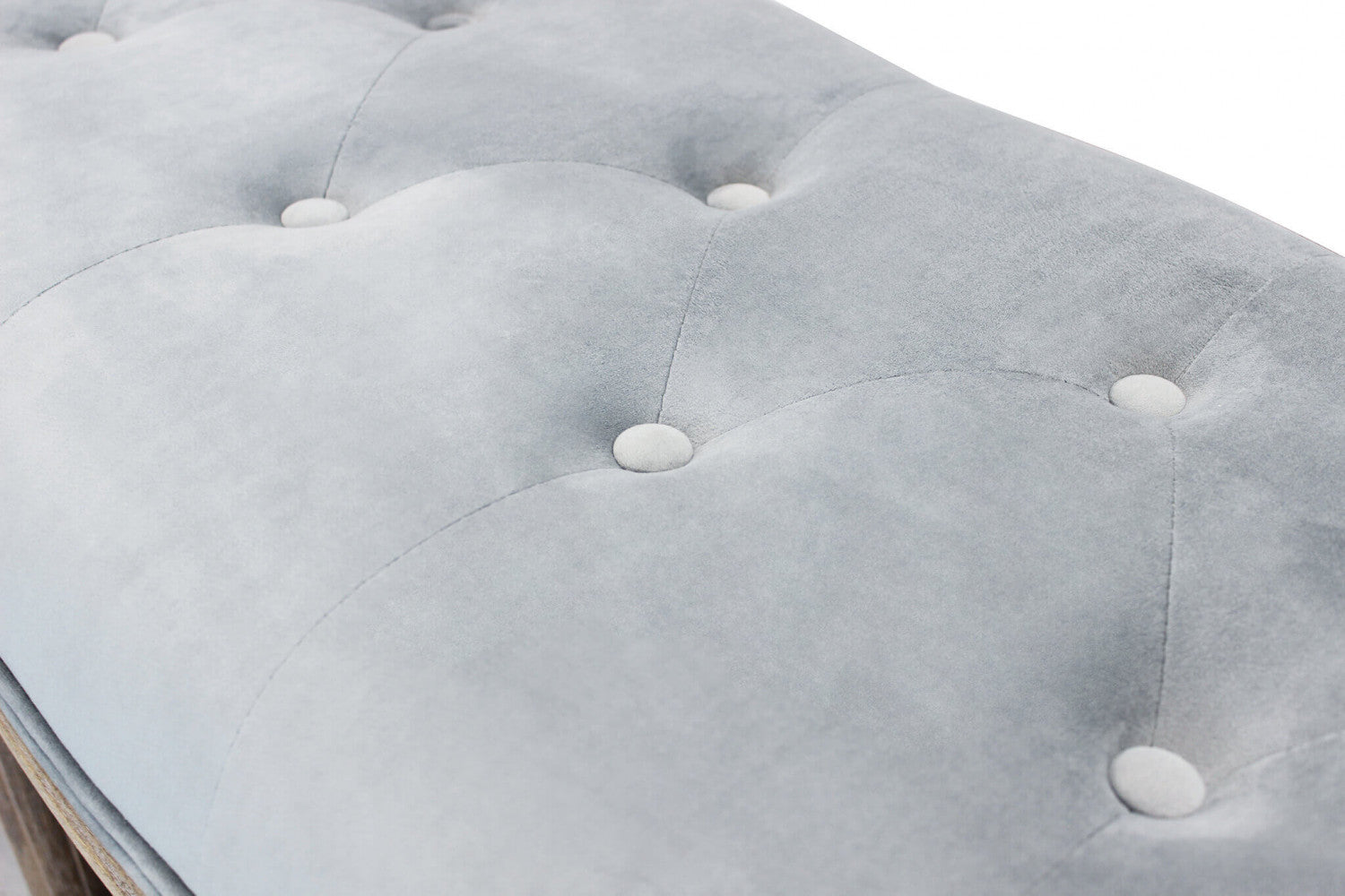 Panca margi in velluto grigio