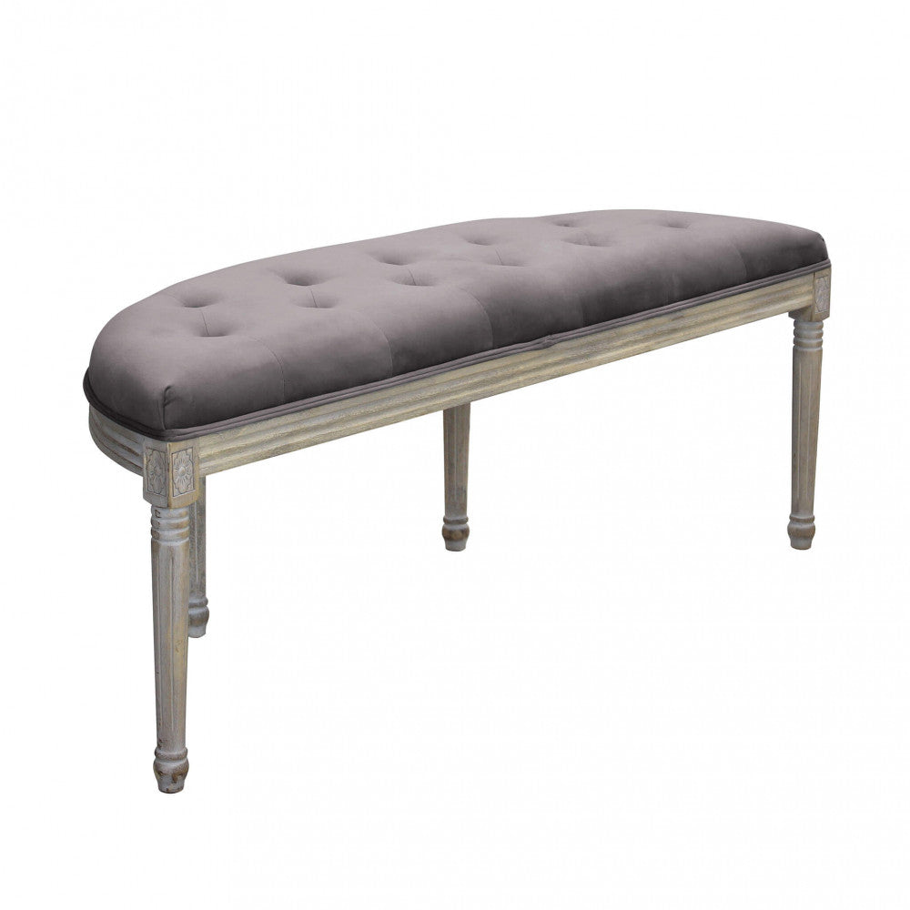 Panca margi in velluto taupe