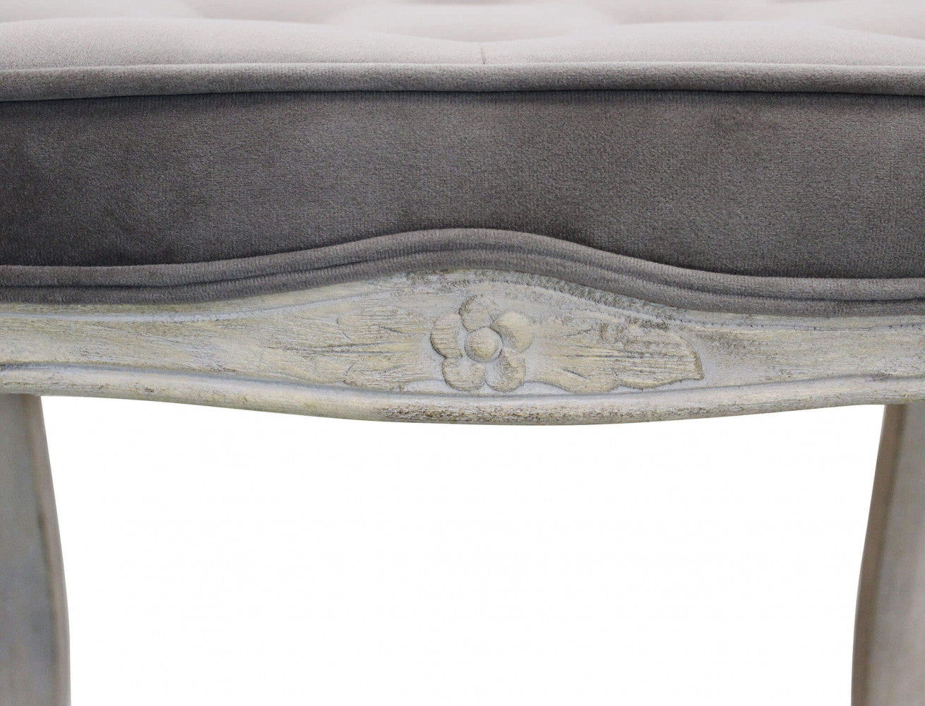 Sgabello marly in velluto taupe