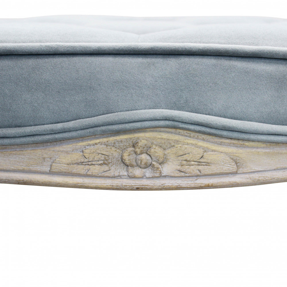 Sgabello marly in velluto grigio