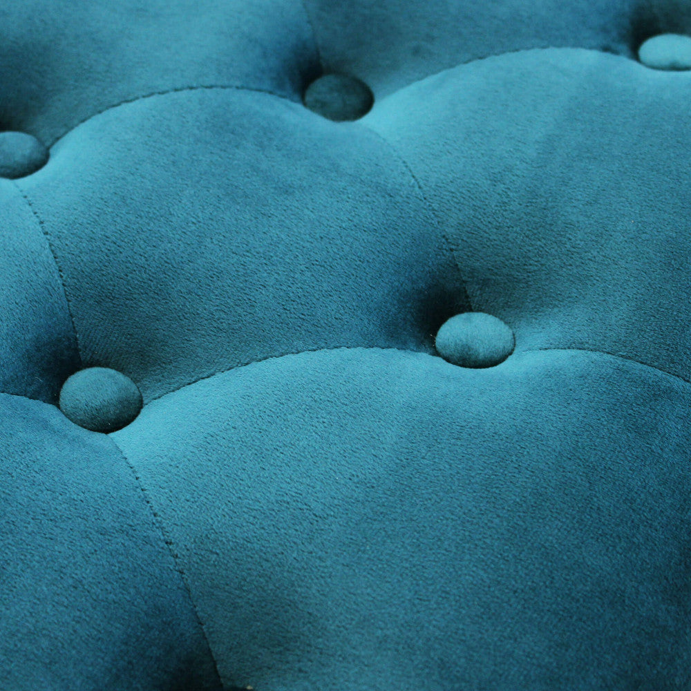 Panca misty in velluto blu