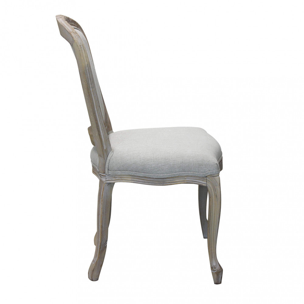 Sedia romy in tessuto grigio