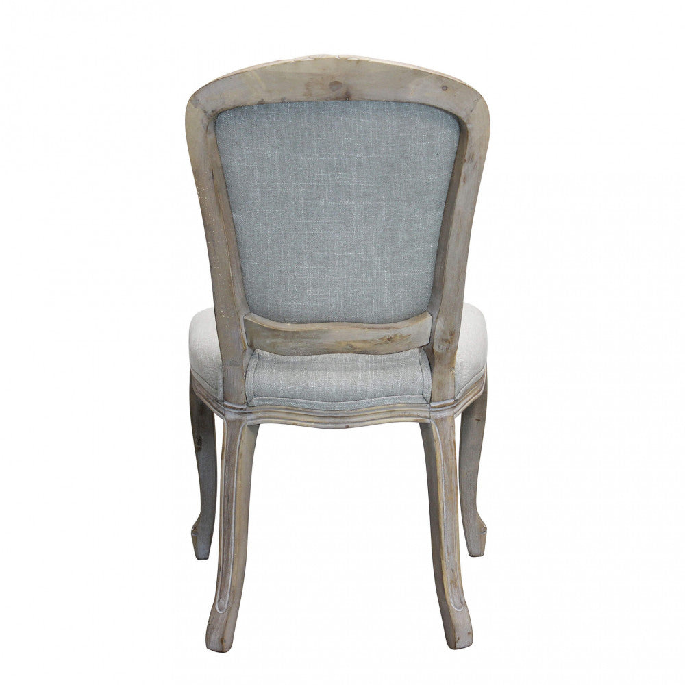 Sedia romy in tessuto grigio