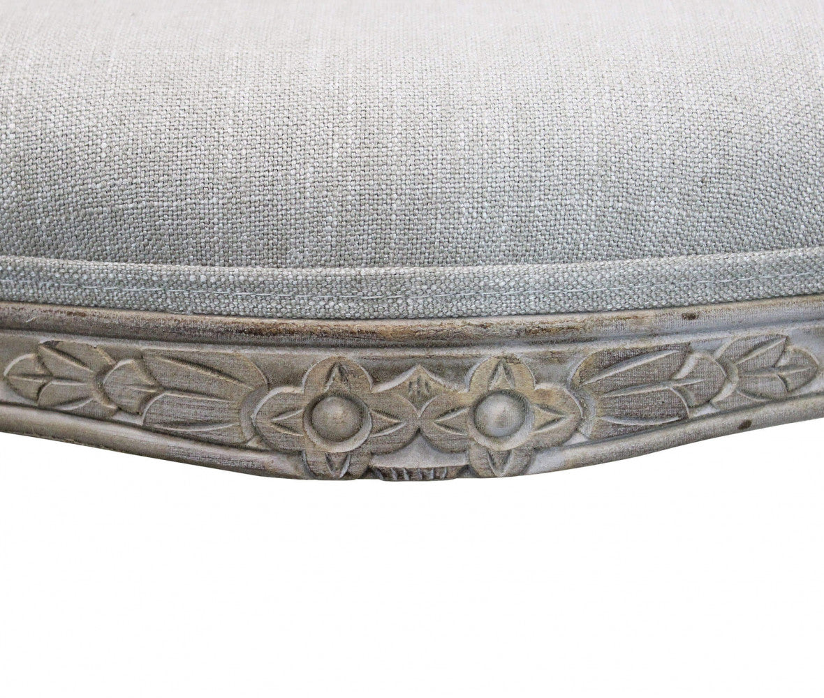 Sedia romy in tessuto grigio