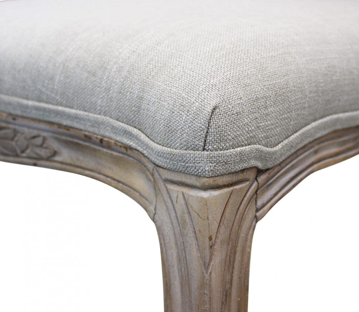 Sedia romy in tessuto grigio