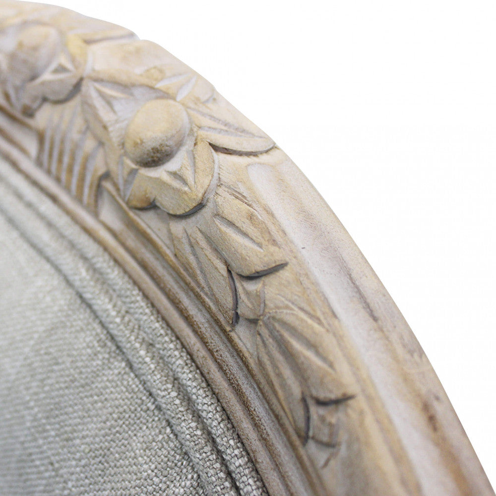 Sedia romy in tessuto grigio