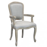 Poltrona romy in tessuto grigio