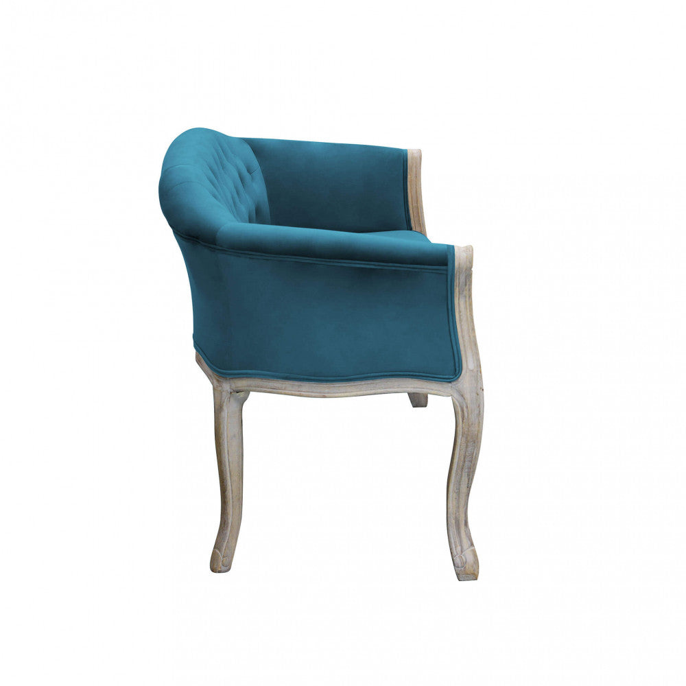 Divano coleman in velluto blu