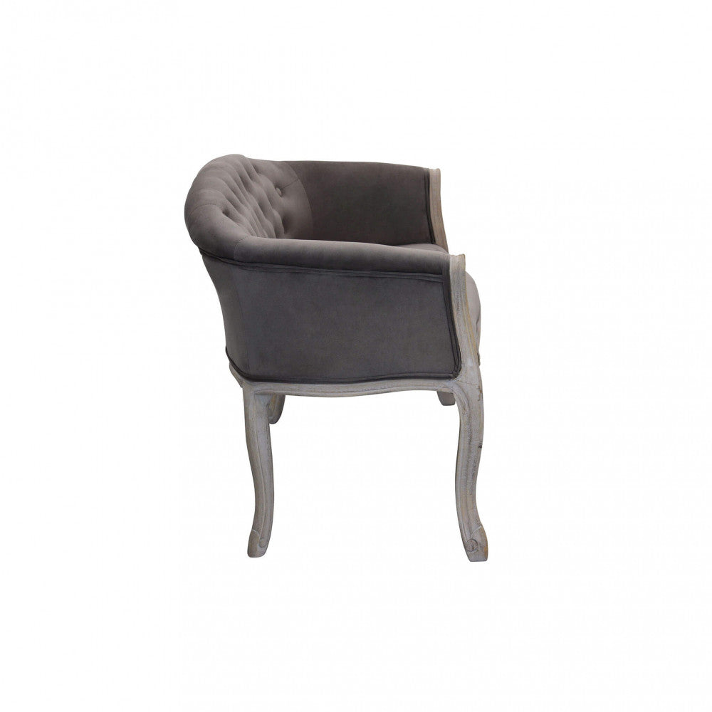 Divano coleman in velluto taupe