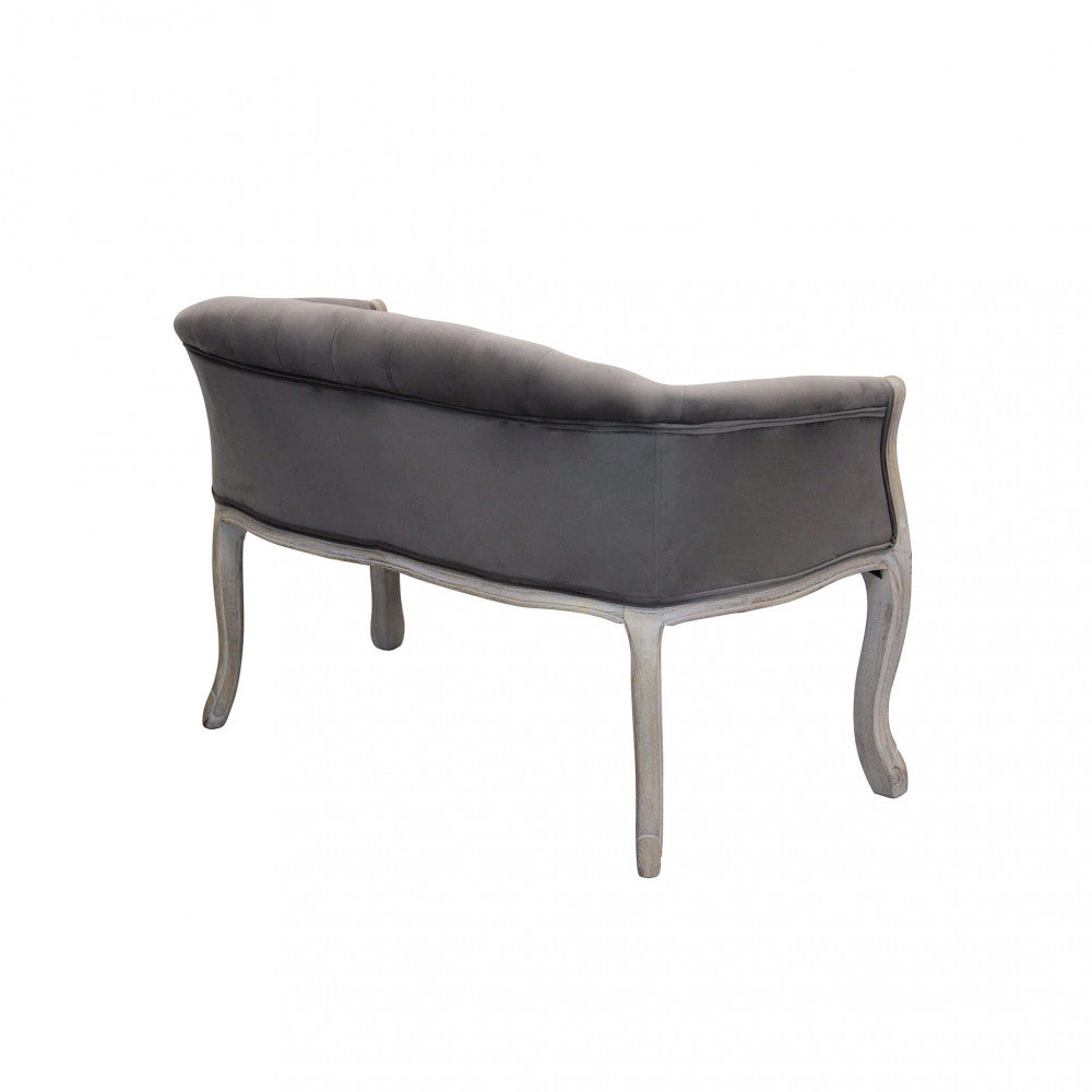 Divano coleman in velluto taupe