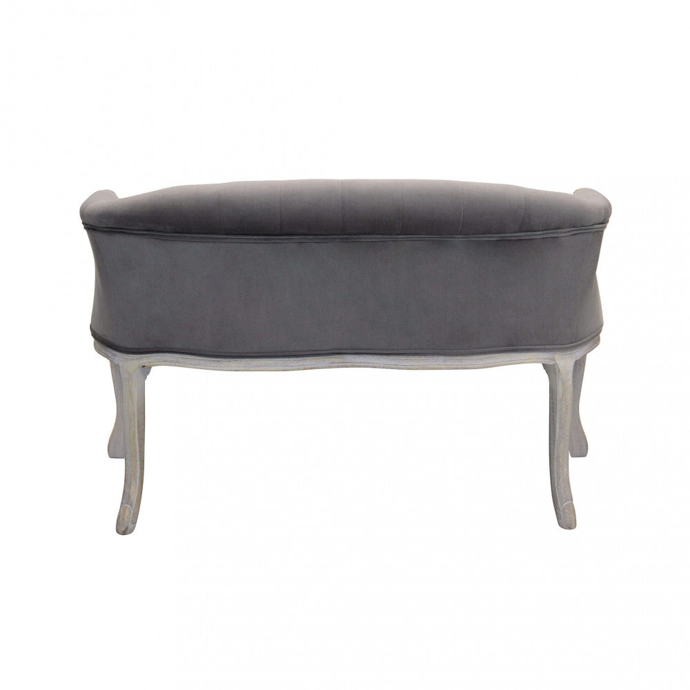 Divano coleman in velluto taupe