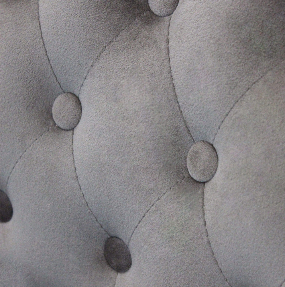 Divano coleman in velluto taupe