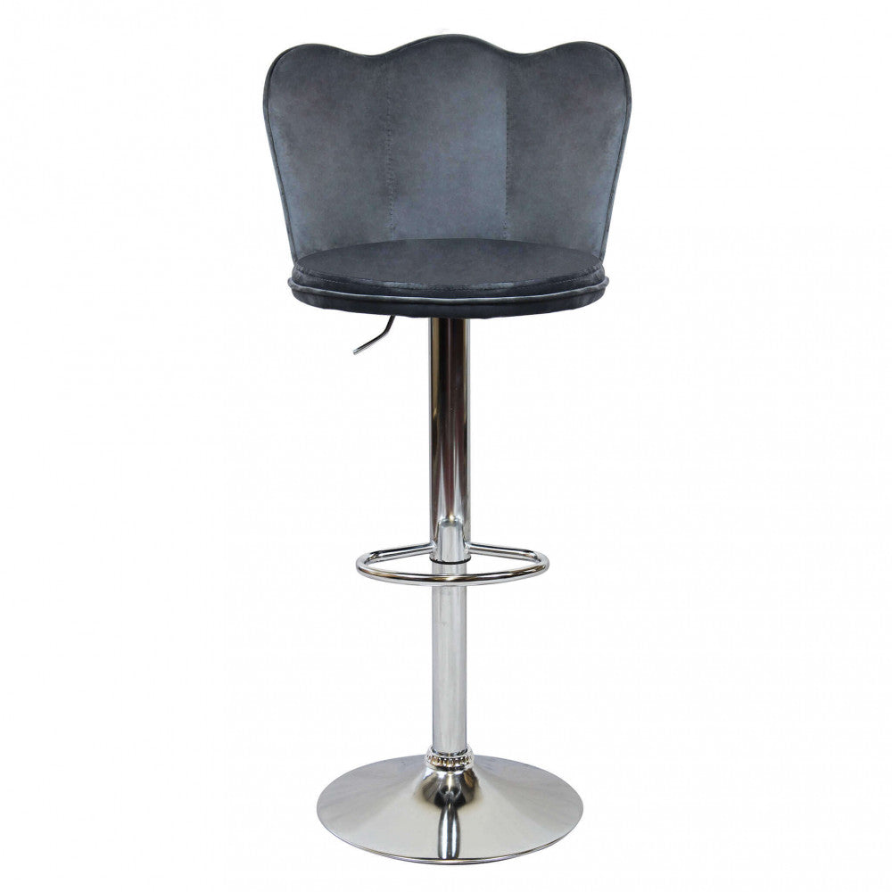 Sgabello eric in velluto