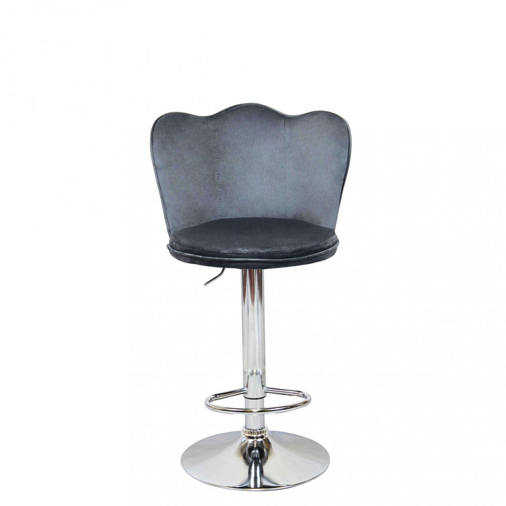 Sgabello eric in velluto