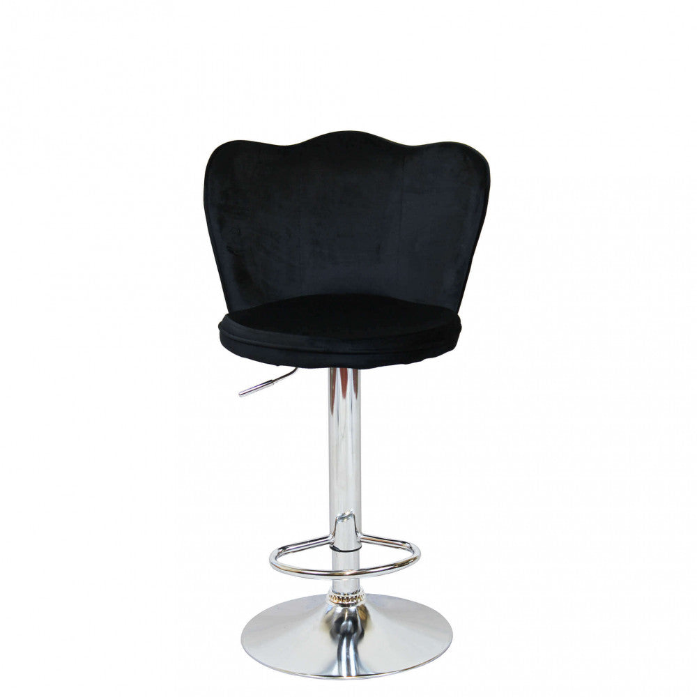 Sgabello eric in velluto