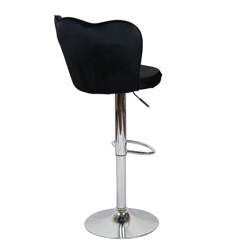 Sgabello eric in velluto