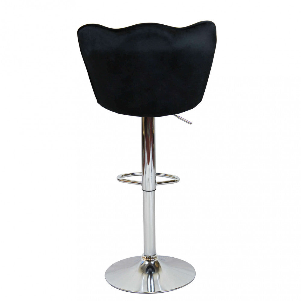 Sgabello eric in velluto