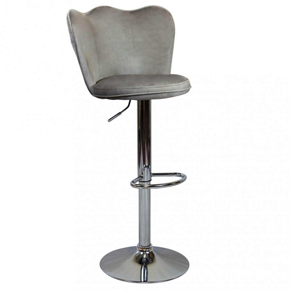 Sgabello eric in velluto