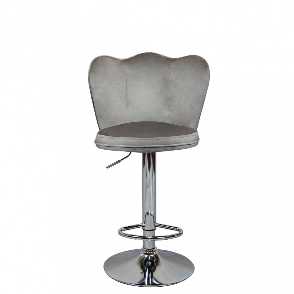 Sgabello eric in velluto