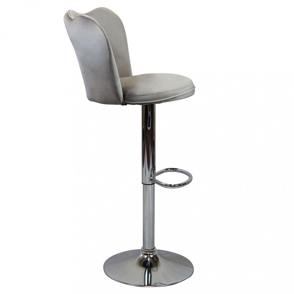 Sgabello eric in velluto