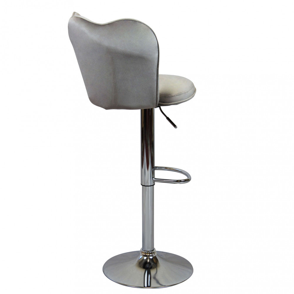 Sgabello eric in velluto