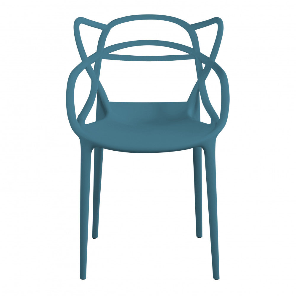 Poltrona lily verde petrolio