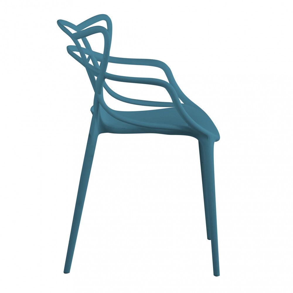 Poltrona lily verde petrolio