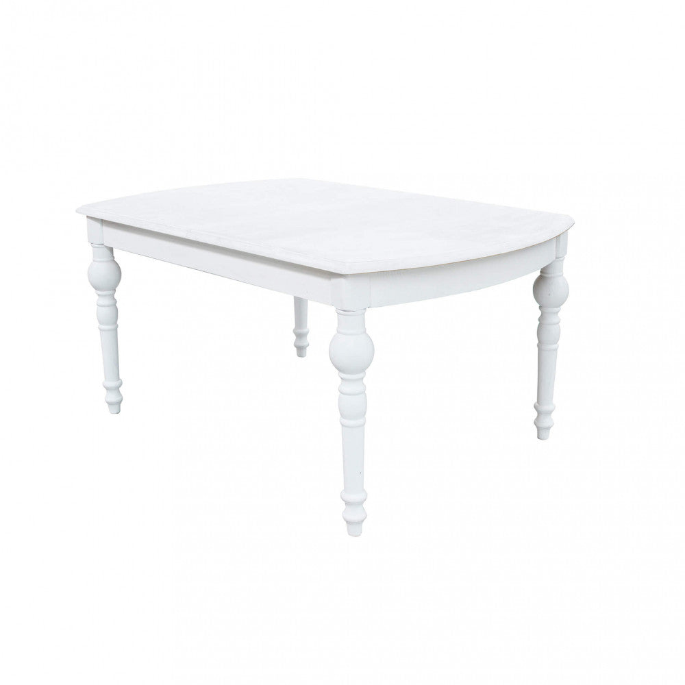 Tavolo cross round 150/190 x 100 bianco