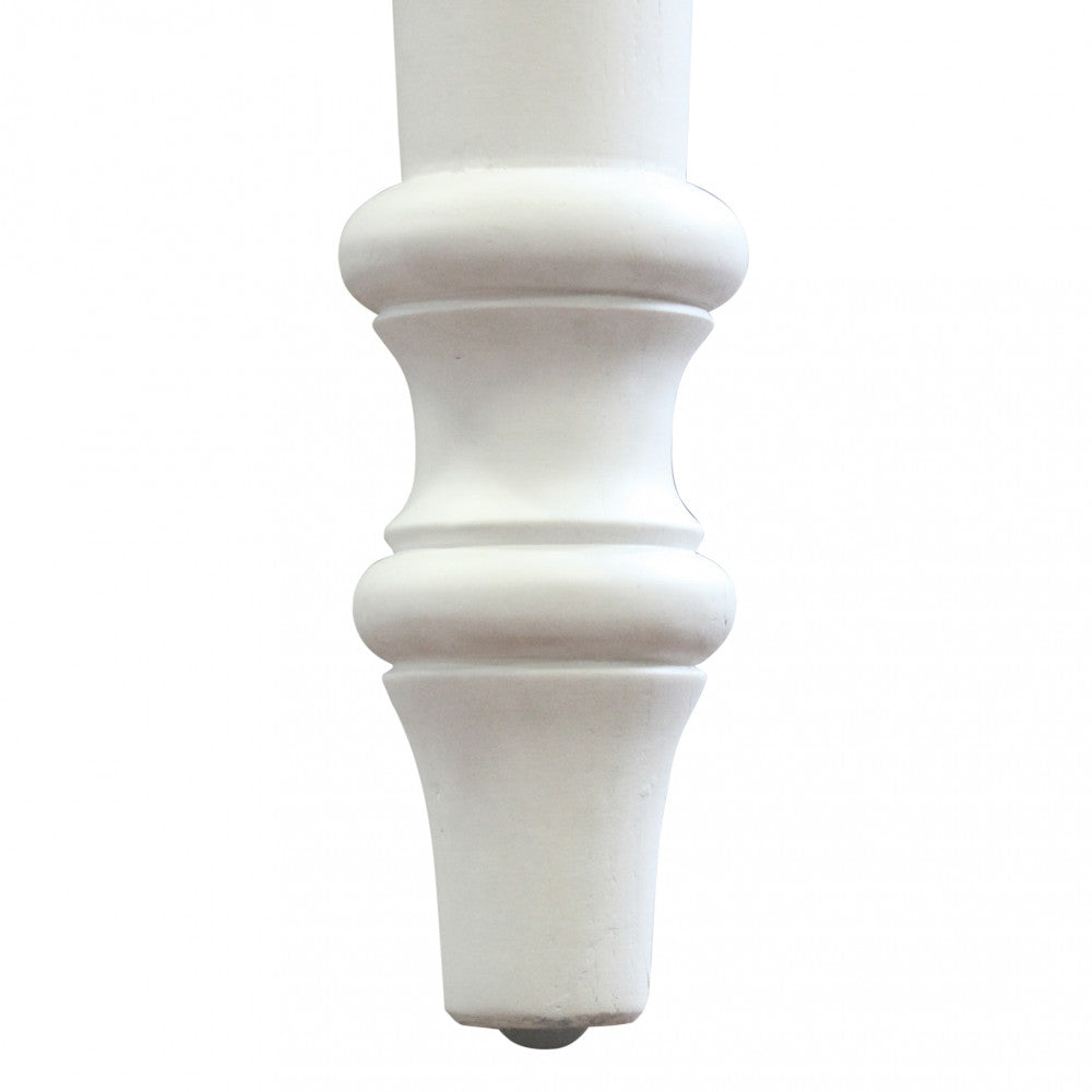 Tavolo cross round 150/190 x 100 bianco