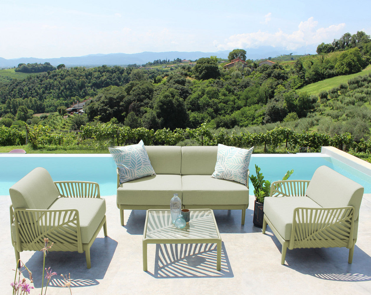 Schienale angolare per salotto guaranà c/cuscino