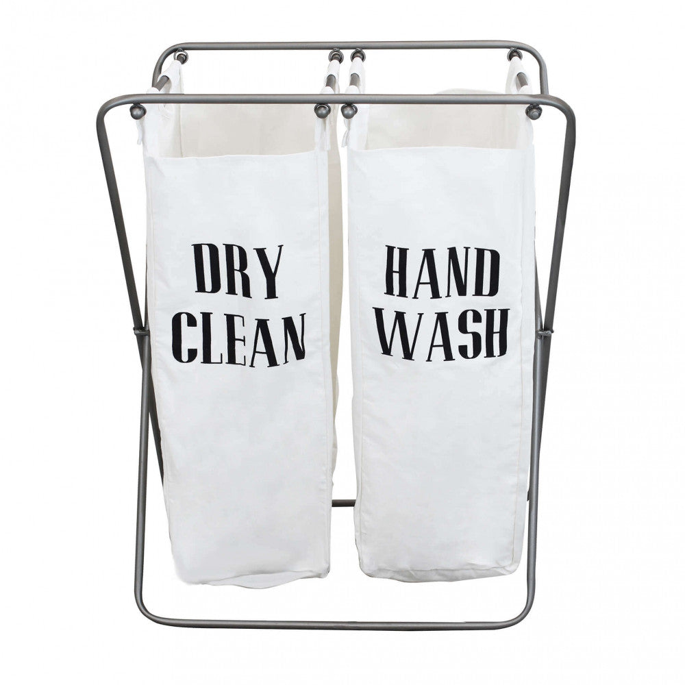 Porta biancheria in ferro e stoffa gérald