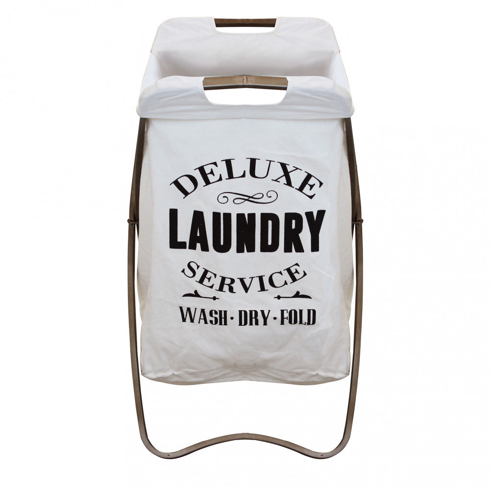 Porta biancheria in ferro e stoffa gilbert