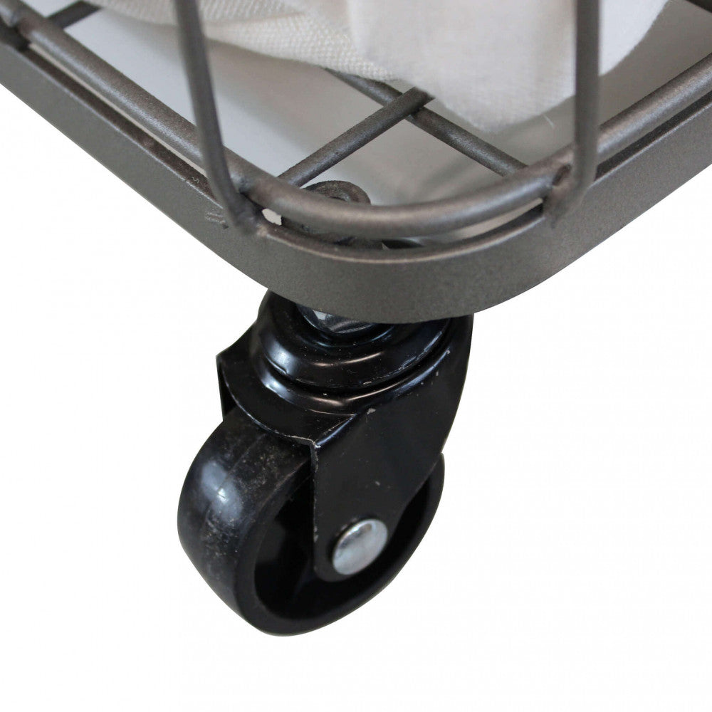 Porta biancheria in ferro e stoffa hélène