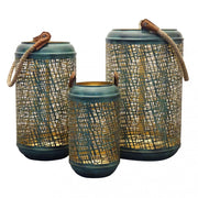 Set di 3 lanterne in metallo audrey