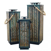 Set of 3 Danielle metal lanterns