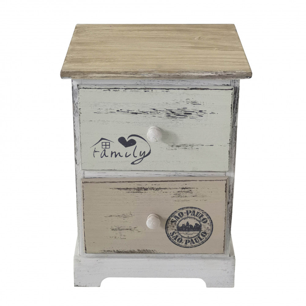 Mobiletto 2 cassetti bartolome