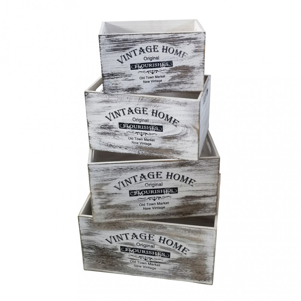 Set di 4 cassette agueda