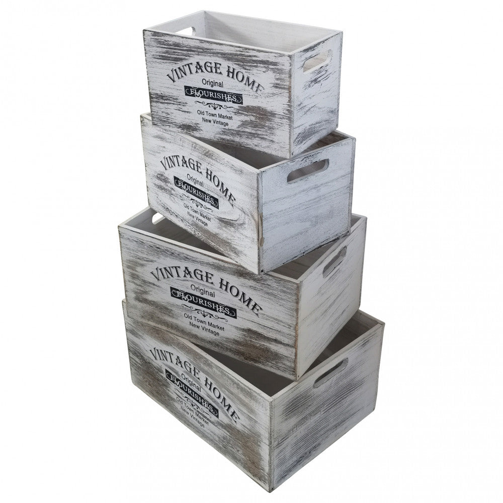 Set di 4 cassette agueda