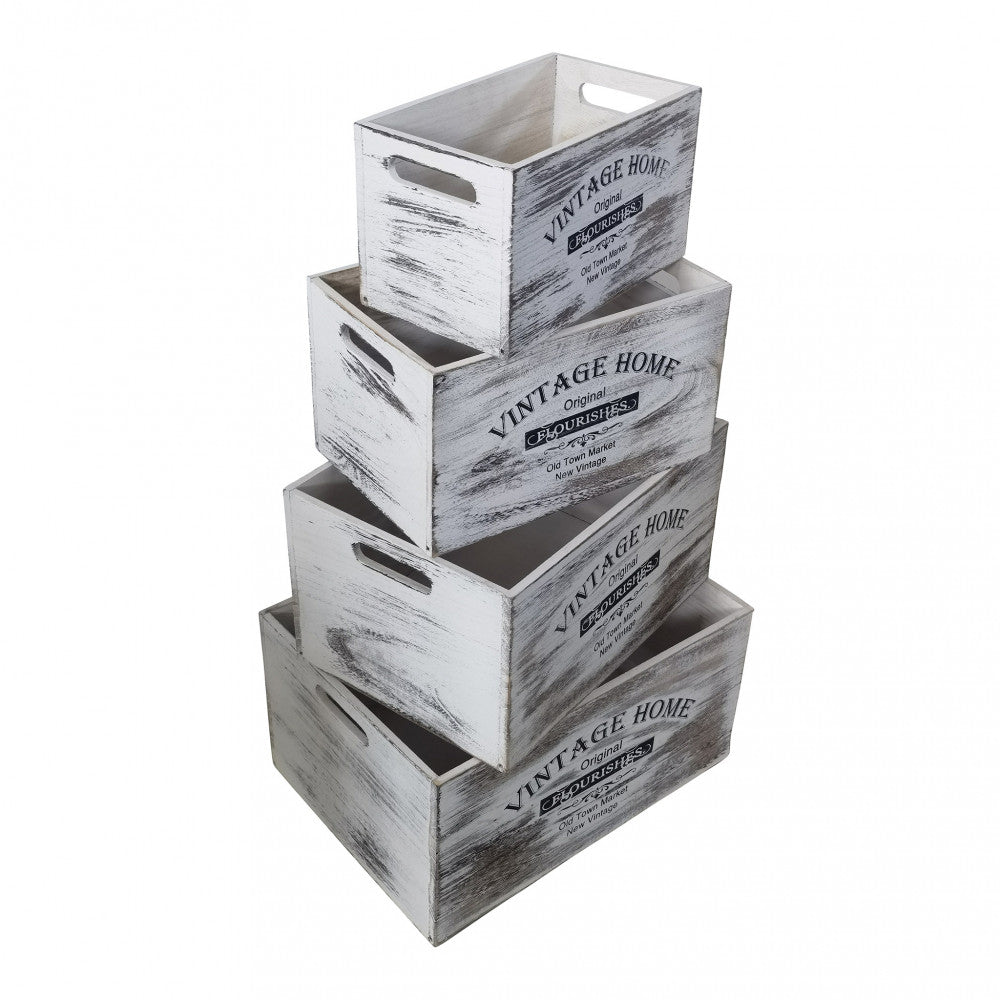 Set di 4 cassette agueda