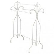 Melodies antique white towel rack
