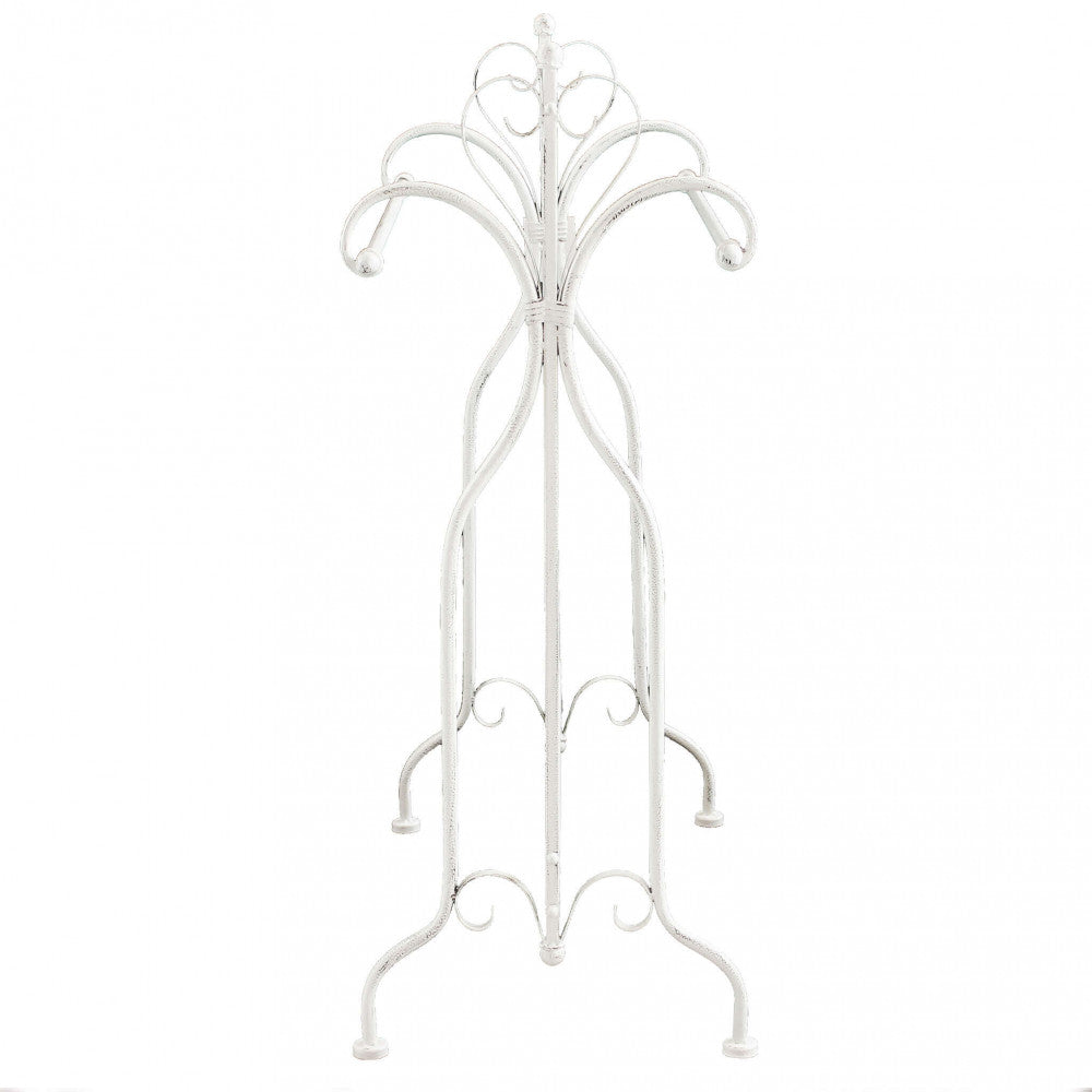 Melodies antique white towel rack