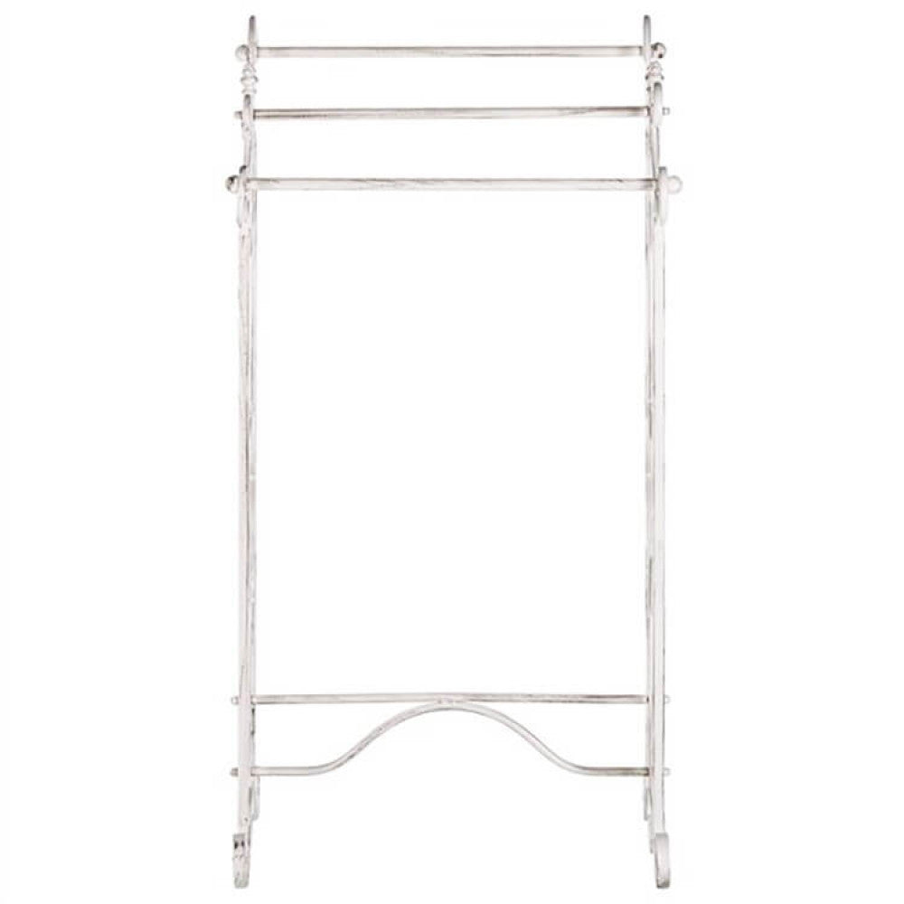 Cècile towel rack in antique white