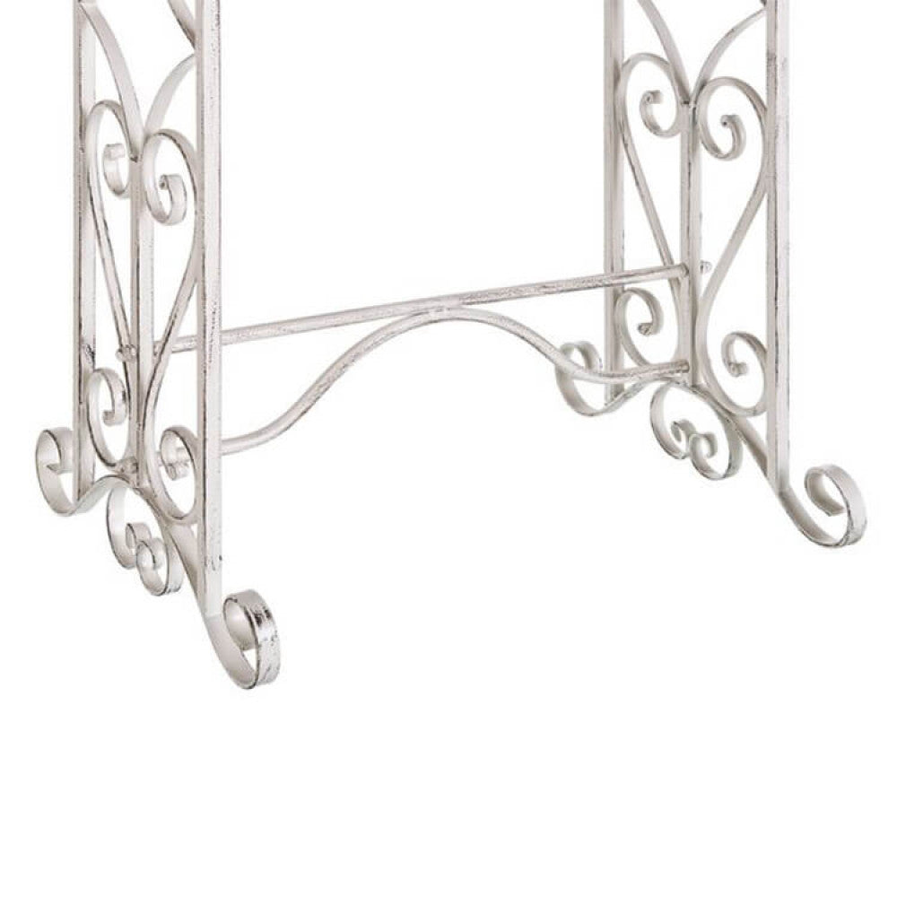 Cècile towel rack in antique white